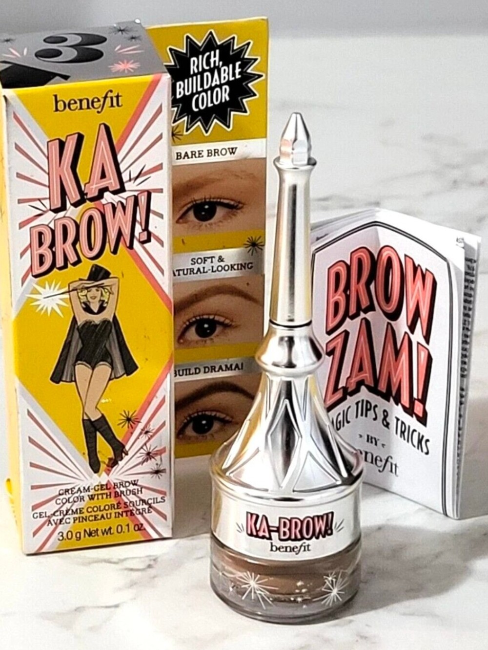 Benefit Cosmetics ka-BROW! Cream-Gel Eyebrow Shade 3 ☆RARE☆ | READ DESCRIPTION